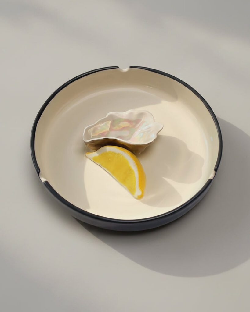 Ceramic Solitaire Ashtray