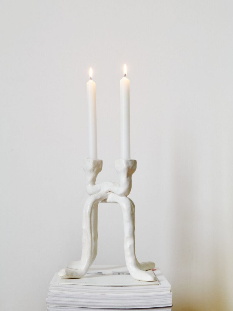 Rounded Sculptural Candle Holder