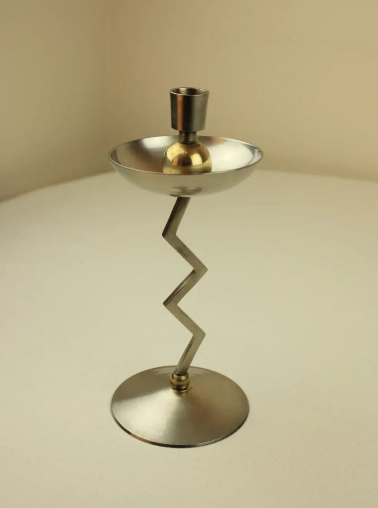 Postmodern Pedestal Candle Holder