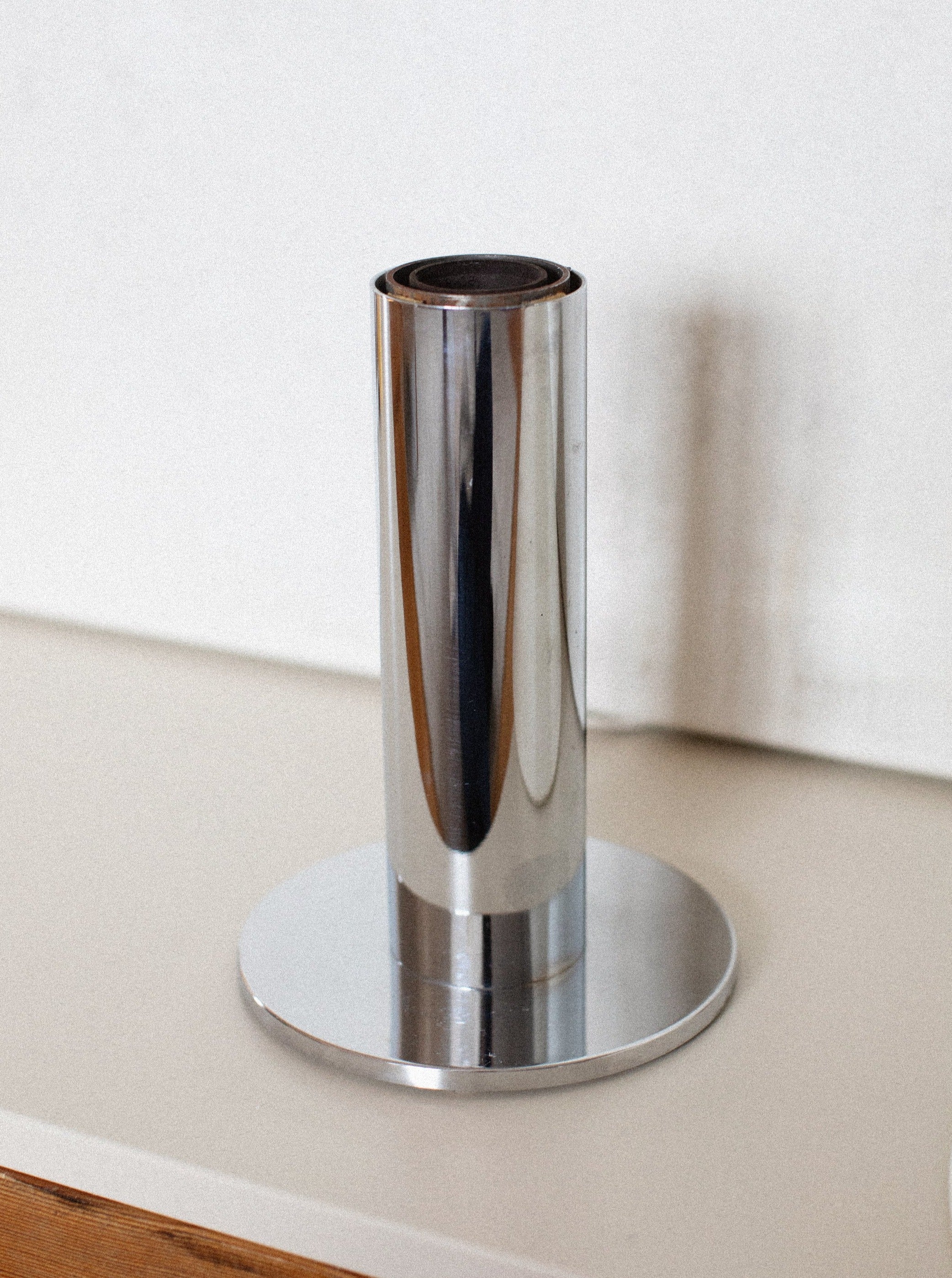 Low Chrome Table Lamp - Image 2