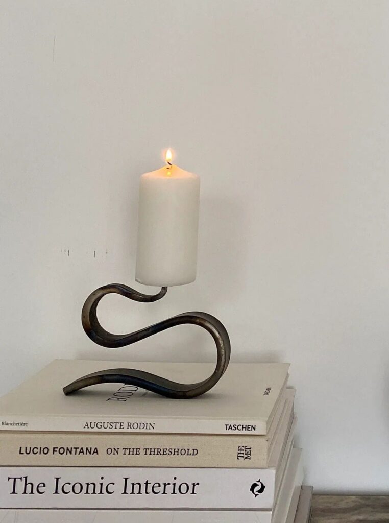 Low Profile Metal Candle Holder