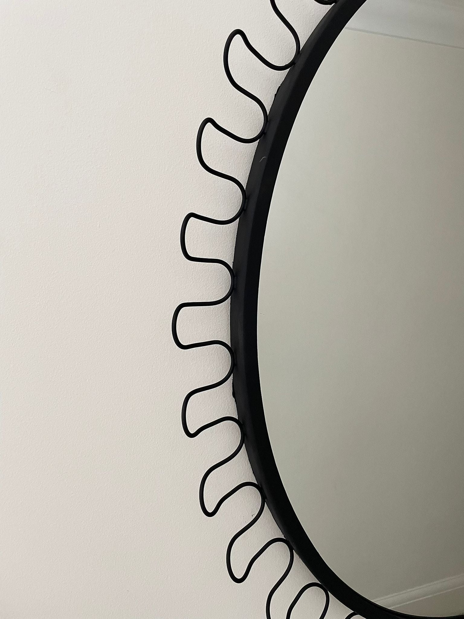 Postmodern Oval Statement Mirror - Image 2