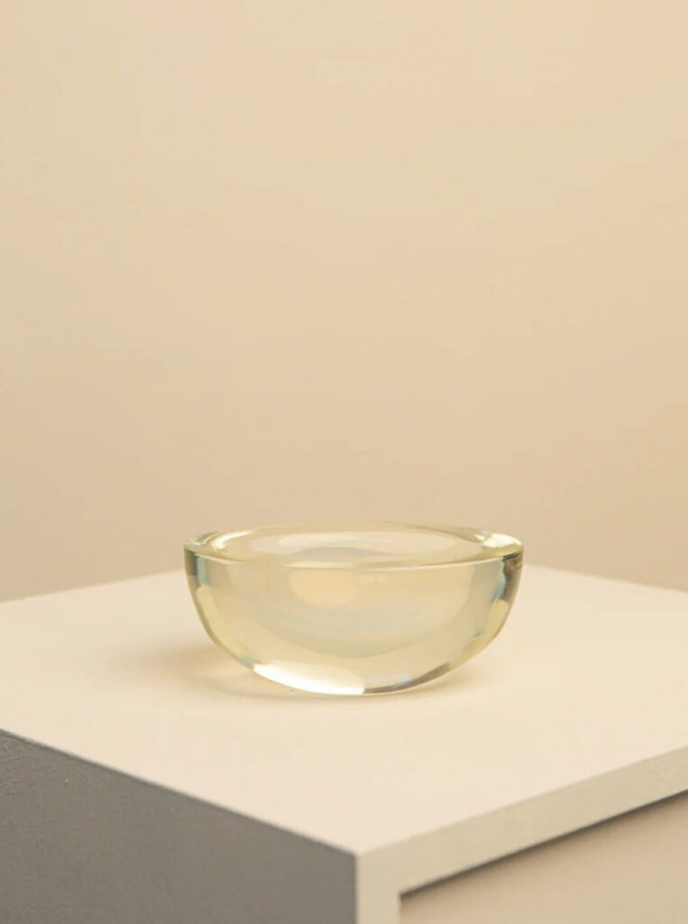 Oval Glass Catchall Tray