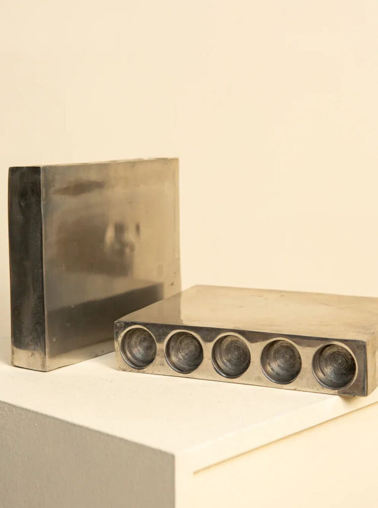 Pair of Modernist Five-Tube Vases