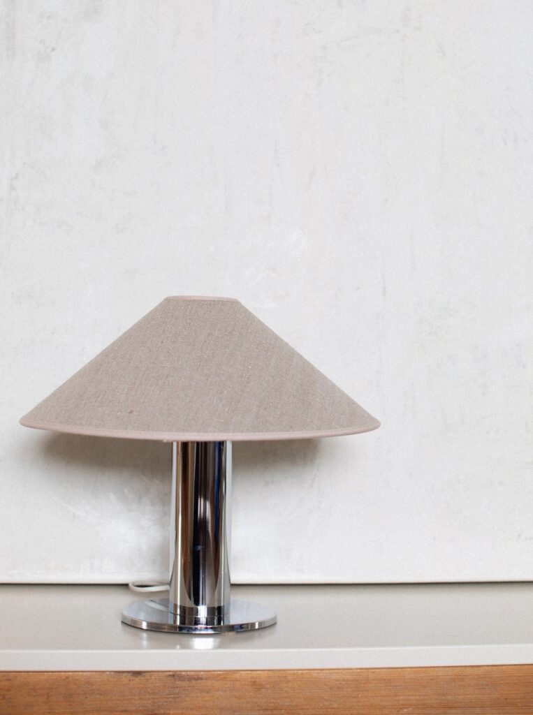 Low Chrome Table Lamp